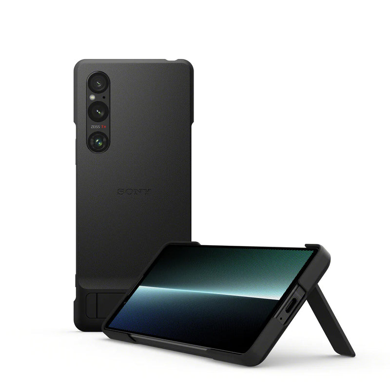 Sony Xperia 1 V Case with Stand - Black