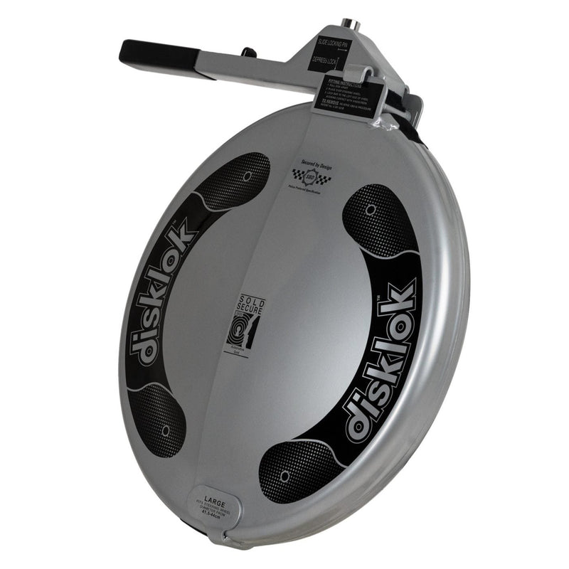 Disklok Security Steering Wheel Lock - Medium (39 - 41.5cm) - Silver Colour