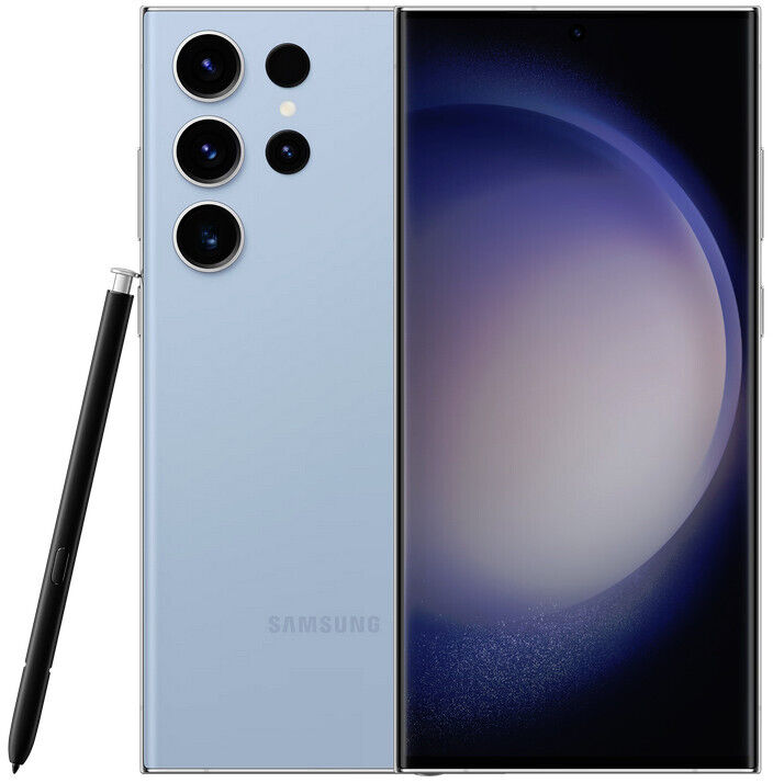 Samsung Galaxy S23 Ultra 5G SM-S918B/DS Dual SIM, 12GB/256GB, Sky Blue (Global)