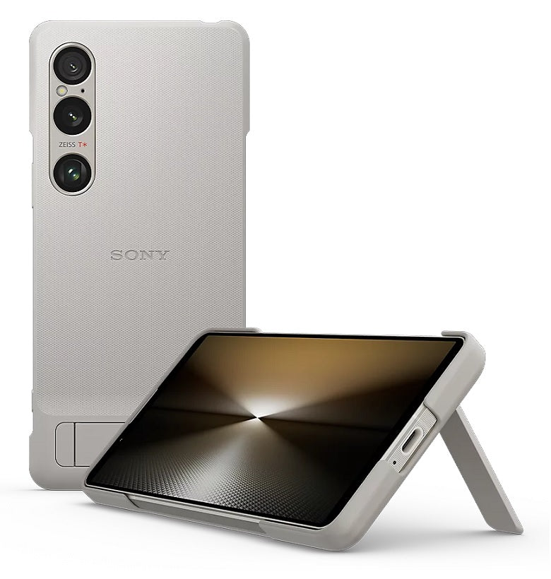Sony Xperia 1 VI Case with Stand - Platinum Gray