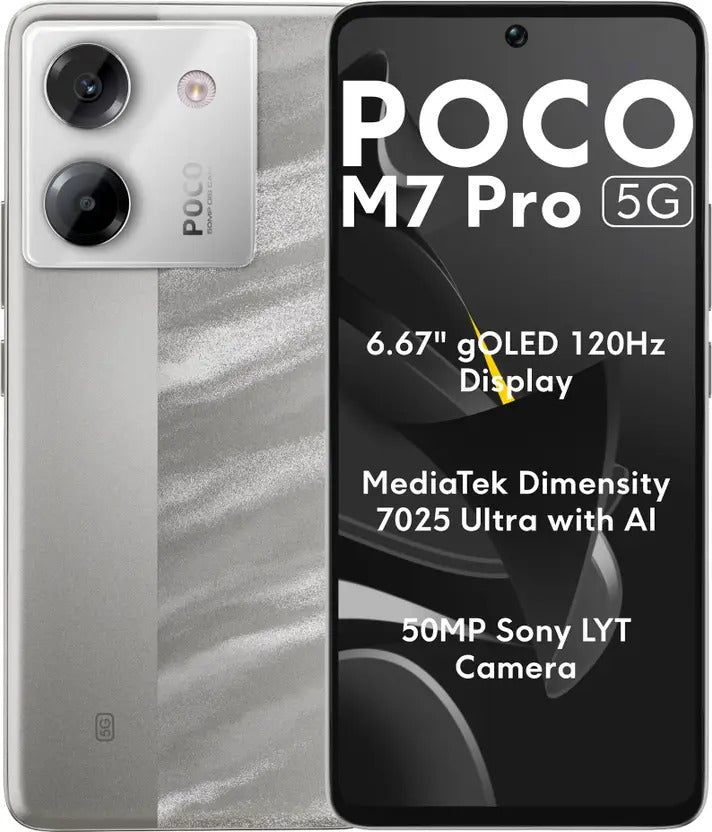 Xiaomi POCO M7 Pro Dual SIM, 12GB/256GB - Silver (Global)