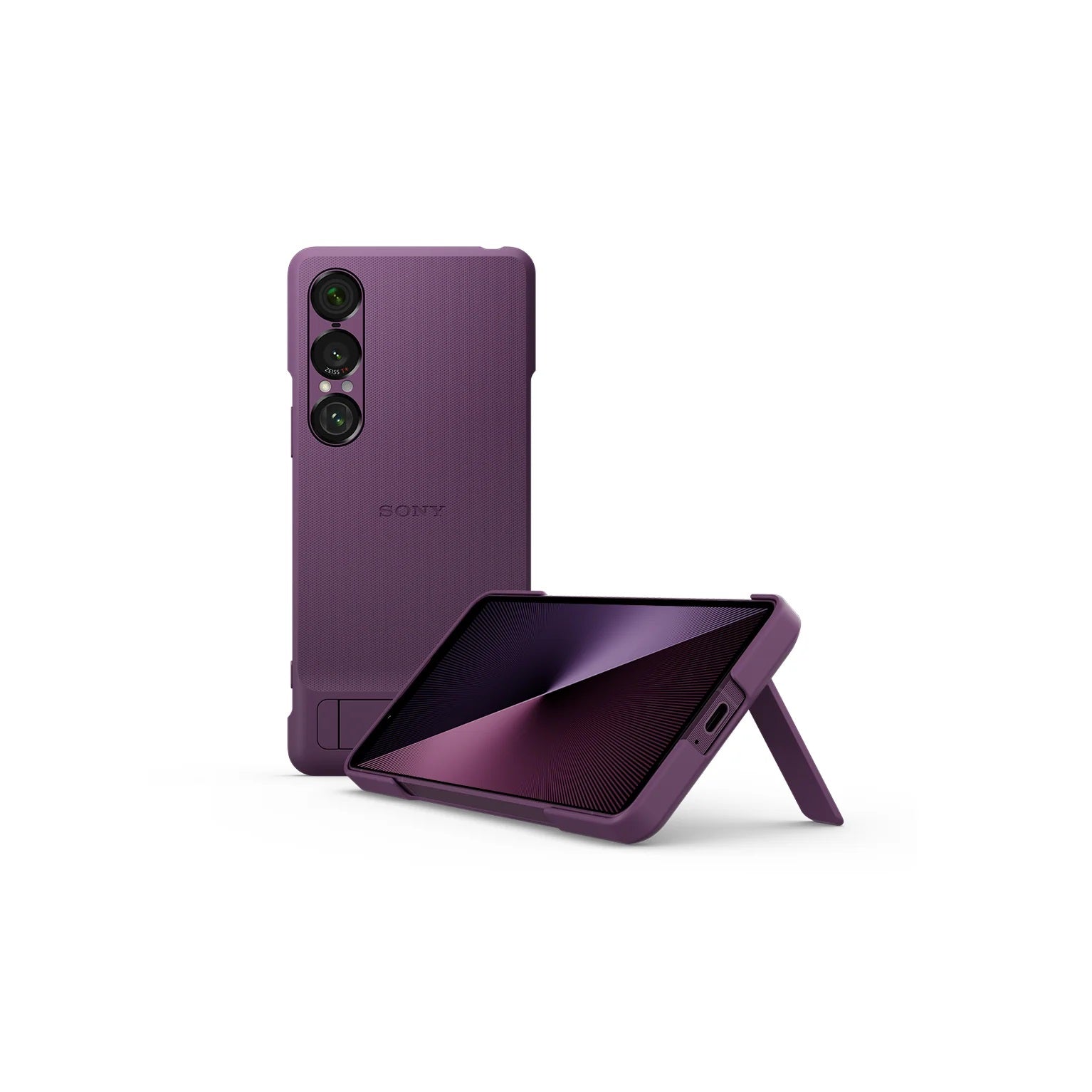 Sony Xperia 1 VII Case with Stand (XQZ-CBFS) – Orchid Purple 